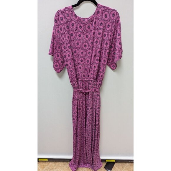 Lane Bryant Purple/Black Mandala Print Jumpsuit - Picture 2 of 2